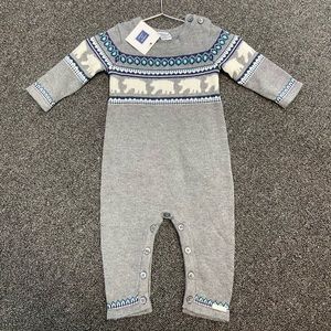 NWT Janie & Jack Fair Isle Sweater One Piece